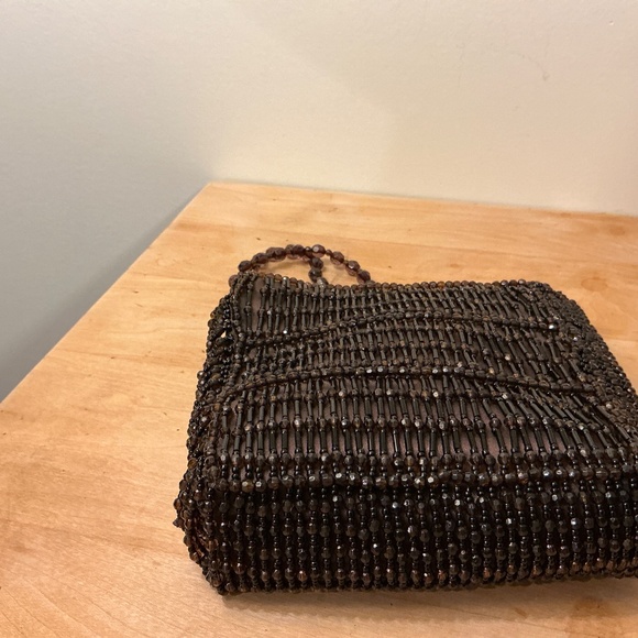 Brown Beaded Mini Bag by Vanessa Paris New York London - Picture 4 of 4